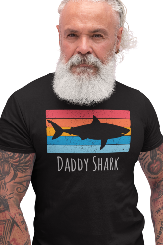 KOSZULKA MĘSKA PREZENT NA DZIEŃ OJCA DLA TATY REKIN DADDY SHARK 