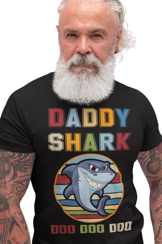 KOSZULKA MĘSKA PREZENT NA DZIEŃ OJCA DLA TATY DADDY SHARK