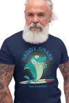 KOSZULKA MĘSKA PREZENT NA DZIEŃ OJCA DLA TATY DADDY SHARK SURFER SURFING