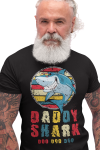 KOSZULKA MĘSKA PREZENT NA DZIEŃ OJCA DLA TATY DADDY SHARK VINTAGE