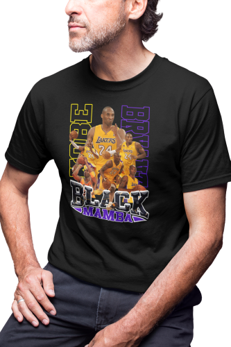 KOSZULKA DLA KOSZYKARZA KOSZYKÓWKA SPORT GWIAZDY KOSZYKÓWKI NBA LA LAKERS KOBE BRYANT BLACK MAMBA 