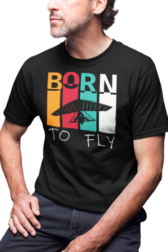 KOSZULKA MĘSKA LOTNIA LOTNIARSTWO BORN TO FLY 