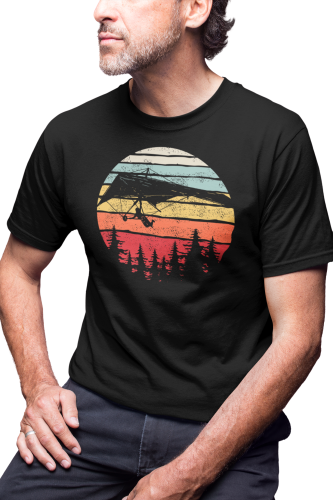 KOSZULKA MĘSKA LOTNIA LOTNIARSTWO HANG GLIDING VINTAGE RETRO 