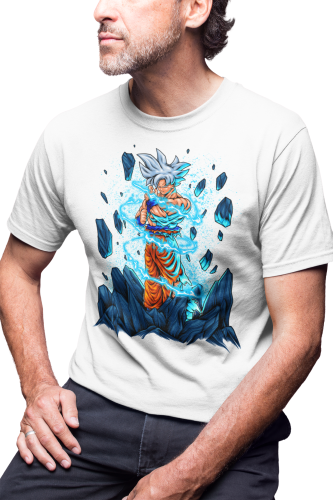 MĘSKA KOSZULKA DRAGON BALL Z MANGA ANIME SON GOKU UI ULTRA INSTINCT 284 