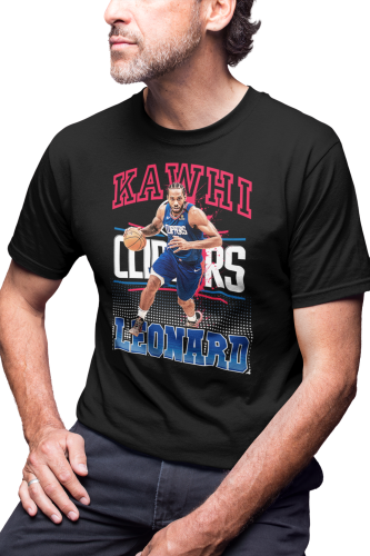 KOSZULKA DLA KOSZYKARZA KOSZYKÓWKA SPORT GWIAZDY KOSZYKÓWKI LEONARD KAWHI LA CLIPPERS 