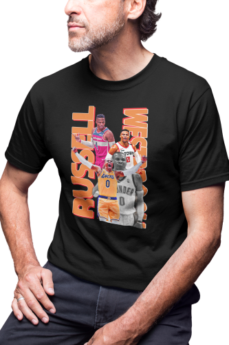 KOSZULKA DLA KOSZYKARZA KOSZYKÓWKA SPORT GWIAZDY KOSZYKÓWKI RUSSELL WESTBROOK 