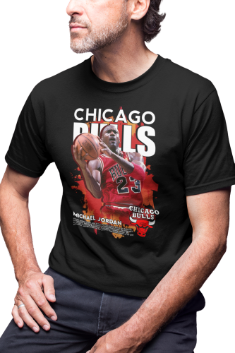 KOSZULKA DLA KOSZYKARZA KOSZYKÓWKA SPORT GWIAZDY KOSZYKÓWKI CHICAGO BULLS MICHAEL JORDAN 