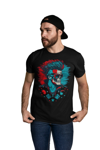 KOSZULKA MOTO MOTORYZACYJNA MOTOCYKL CZASZKA CZACHA SKULL 548 