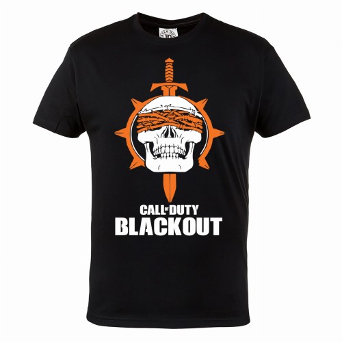 KOSZULKA MĘSKA DLA GRACZA CALL OF DUTY COD BLACKOUT SKULL CZACHA 1