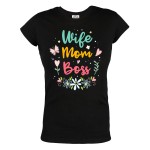 KOSZULKA DAMSKA PREZENT NA DZIEŃ MAMY ŻONA MAMA SZEFOWA WIFE MOM BOSS KWIATY FLOWERS 113