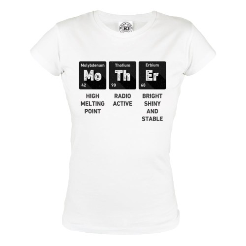 KOSZULKA DAMSKA PREZENT NA DZIEŃ MAMY MAMA PIERWIASTKI MO-TH-ER 122