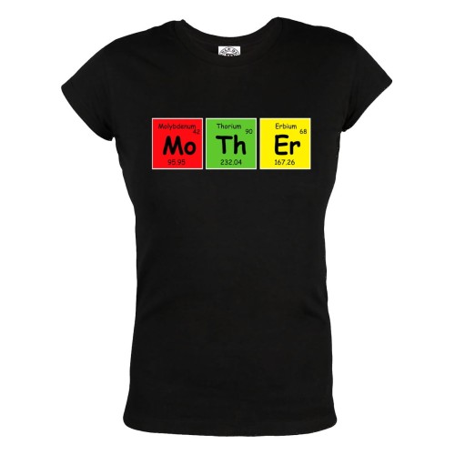 KOSZULKA DAMSKA PREZENT NA DZIEŃ MAMY MAMA PIERWIASTKI MO-TH-ER 124