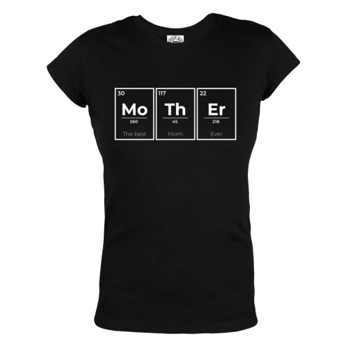 KOSZULKA DAMSKA PREZENT NA DZIEŃ MAMY MAMA PIERWIASTKI MO-TH-ER THE BEST MOM EVER