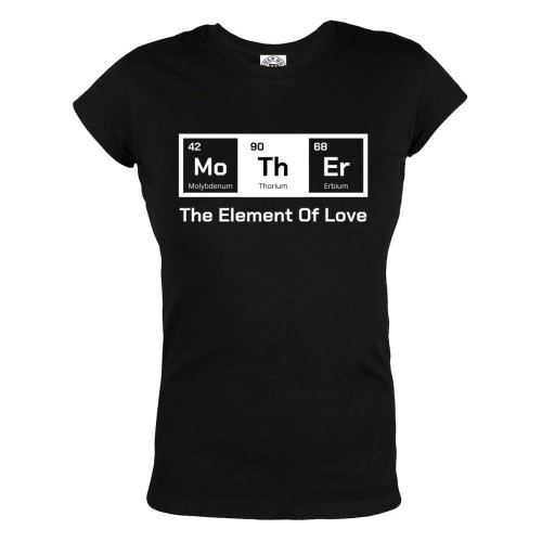 KOSZULKA DAMSKA PREZENT NA DZIEŃ MAMY MAMA PIERWIASTKI MO-TH-ER THE ELEMENT OF LOVE