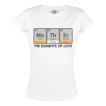 KOSZULKA DAMSKA PREZENT NA DZIEŃ MAMY MAMA PIERWIASTKI MO-TH-ER THE ELEMENTS OF LOVE