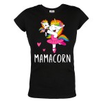 KOSZULKA DAMSKA PREZENT NA DZIEŃ MAMY DLA MAMY MAMACORN UNICORN DWA JEDNOROŻCE BALETNICE