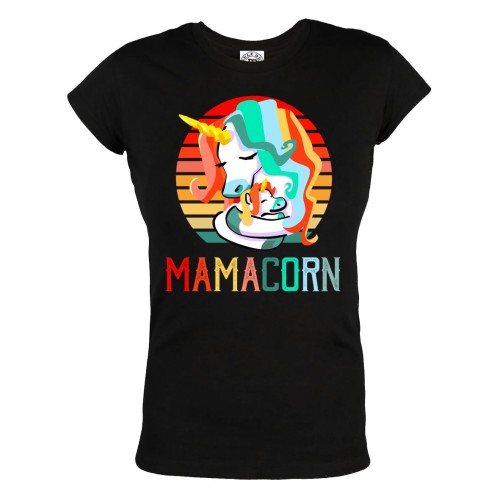 KOSZULKA DAMSKA PREZENT NA DZIEŃ MAMY DLA MAMY MAMACORN UNICORN MAMA JEDNOROŻEC 1