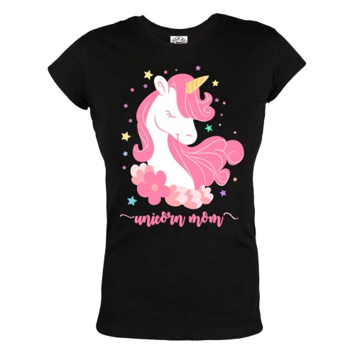 KOSZULKA DAMSKA PREZENT NA DZIEŃ MAMY DLA MAMY UNICORN MOM MAMA JEDNOROŻEC 1