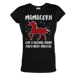 KOSZULKA DAMSKA PREZENT NA DZIEŃ MAMY DLA MAMY MAMACORN UNICORN LIKE A NORMAL MAMA ONLY MORE MAGICAL