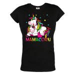KOSZULKA DAMSKA PREZENT NA DZIEŃ MATKI DLA MAMY MAMACORN UNICORN TĘCZOWE JEDNOROŻCE