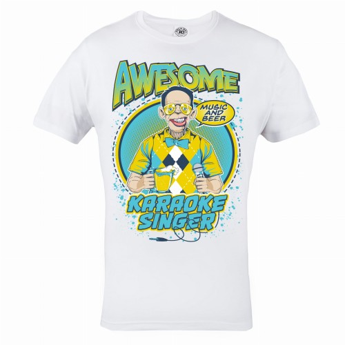 KOSZULKA MĘSKA AWESOME KARAOKE SINGER