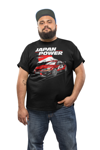 KOSZULKA MOTO MOTORYZACYJNA SAMOCHÓD MITSUBISHI LANCER EVO JAPOŃSKI JAPAN POWER 