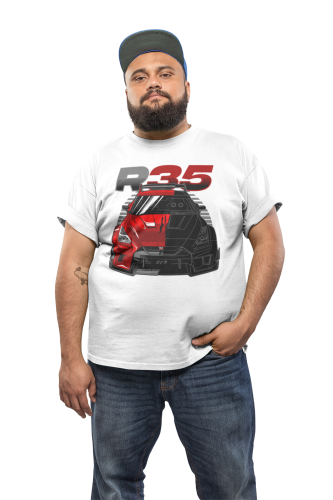 KOSZULKA MOTO MOTORYZACYJNA SAMOCHÓD SPORTOWY NISSAN GTR R35 