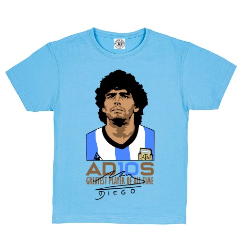 KOSZULKA DZIECIĘCA PIŁKARSKA PIŁKA NOŻNA DIEGO MARADONA AD10S ADIOS GREATEST PLAYER OF ALL TIME