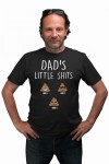 KOSZULKA MĘSKA PERSONALIZOWANA Z ZABAWNYM NADRUKIEM PREZENT NA DZIEŃ OJCA DLA TATY GÓWNIAKI TATUSIA DAD'S LITTLE SHITS