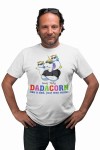KOSZULKA MĘSKA PERSONALIZOWANA PREZENT NA DZIEŃ OJCA DLA TATY PODAJ IMIĘ JEDNOROŻEC DADACORN 2 DZIECI