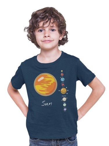 KOSZULKA DZIECIĘCA ASTRONOMIA UKŁAD SŁONECZNY ASTRONOM SOLAR SYSTEM SŁOŃCE PLANETY 