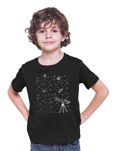 KOSZULKA DZIECIĘCA ASTRONOMIA UKŁAD SŁONECZNY ASTRONOM TELESKOP PLANETY GWIAZDY 