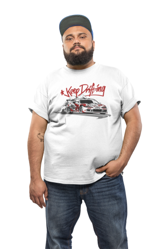 KOSZULKA MOTO MOTORYZACYJNA SPORTOWY SAMOCHÓD DRIFTY DRIFTOWANIE KEEP DRIFTING 