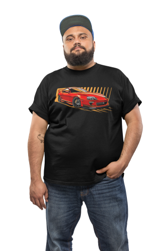 KOSZULKA MOTO MOTORYZACYJNA CZERWONE AUTO SPORTOWY SAMOCHÓD 