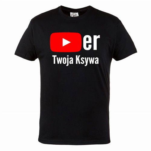 KOSZULKA MĘSKA YOUTUBE YT Z MOJĄ KSYWKĄ! 