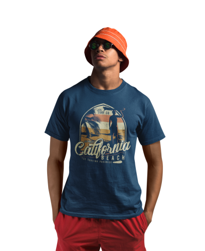 KOSZULKA NA LATO WAKACYJNA WAKACJE CALIFORNIA BEACH THE SURFING PARADISE 