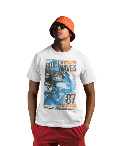 KOSZULKA NA LATO WAKACYJNA WAKACJE RIDE THE WAVES SURFING THE ENDLESS SUMMER