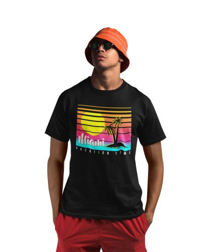 KOSZULKA NA LATO WAKACYJNA WAKACJE PALMY MIAMI VACATION TIME