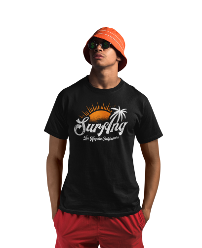 KOSZULKA NA LATO WAKACYJNA WAKACJE SURFING LOS ANGELES CALIFORNIA 
