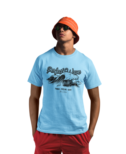 KOSZULKA NA LATO WAKACYJNA WAKACJE PERFECT WAVE SURFING SPORTY WODNE 