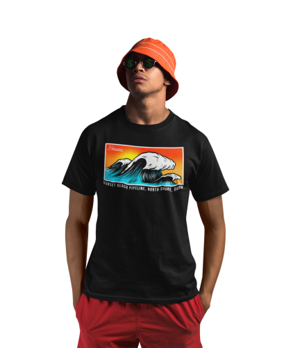 KOSZULKA NA LATO WAKACYJNA WAKACJE HAWAJE HAWAII SUNSET BEACH PIPELINE 