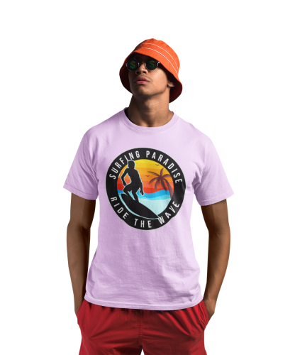 KOSZULKA NA LATO WAKACYJNA WAKACJE SURFING PARADISE RAJ DLA SURFERÓW