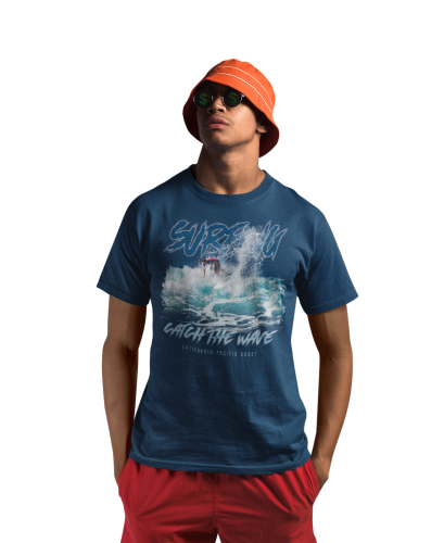 KOSZULKA NA LATO WAKACYJNA WAKACJE SURFING CATCH THE WAVE 