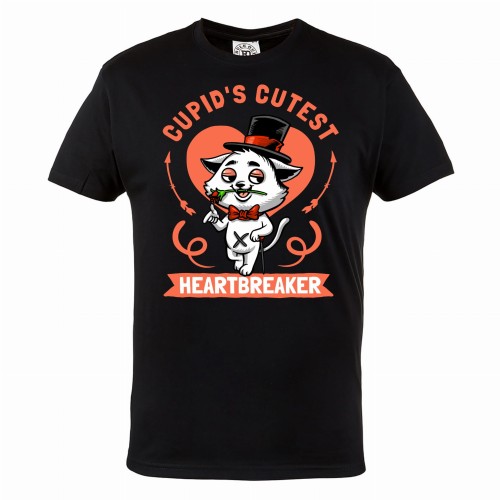 KOSZULKA WALENTYNKOWA PREZENT NA WALENTYNKI DLA NIEGO CUPID'S CUTEST HEARTBREAKER 