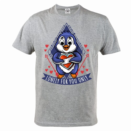 KOSZULKA WALENTYNKOWA PREZENT NA WALENTYNKI DLA NIEGO LONELY FOR YOU ONLY 