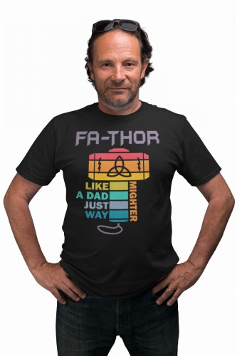 KOSZULKA PREZENT NA DZIEŃ OJCA DLA TATY TATA FATHOR LIKE A DAD JUST WAY MIGHTER 