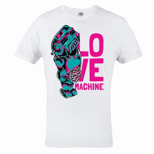 KOSZULKA WALENTYNKOWA PREZENT NA WALENTYNKI DLA NIEGO LOVE MACHINE 