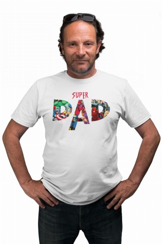 KOSZULKA PREZENT NA DZIEŃ OJCA DLA TATY TATA SUPER DAD MARVEL FAN 