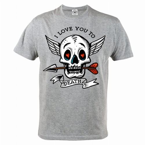 KOSZULKA WALENTYNKOWA PREZENT NA WALENTYNKI DLA NIEGO I LOVE YOU TO DEATH 