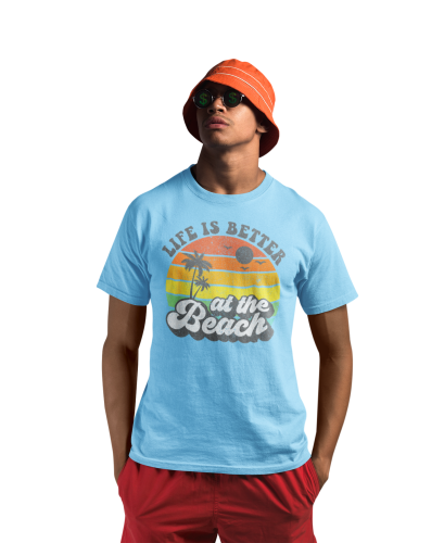KOSZULKA NA LATO WAKACYJNA WAKACJE SUMMERTIME LIFE IS BETTER AT THE BEACH 